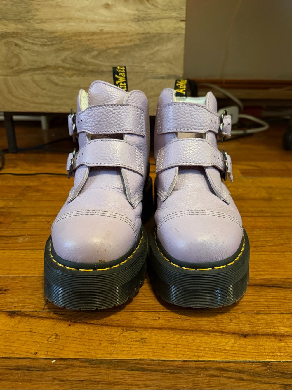 Dr Martins Lilac floral boot size 10